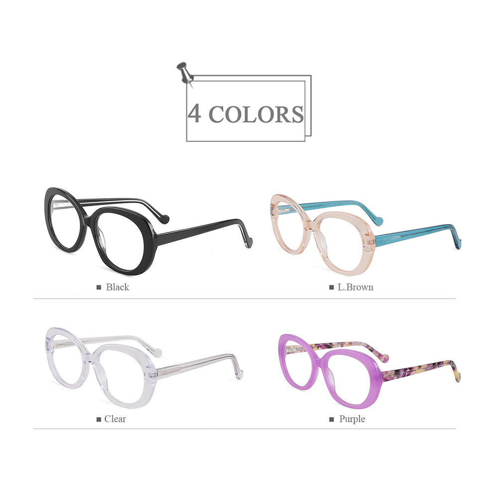 YC-31071 Large Clear Shape Made In China Factory Women Optial Eyeglasses Frames