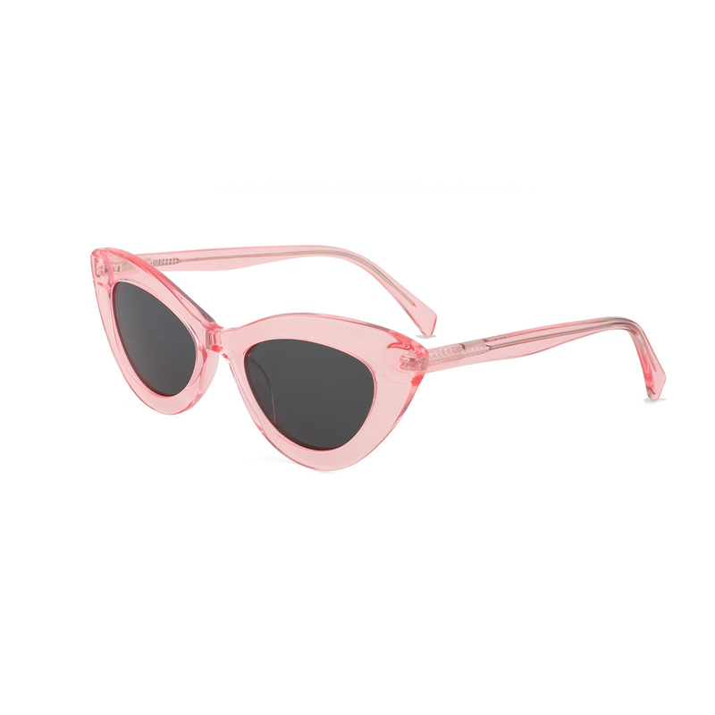 Newest Cat Eye Transparent Frame Acetate Sunglasses 2021