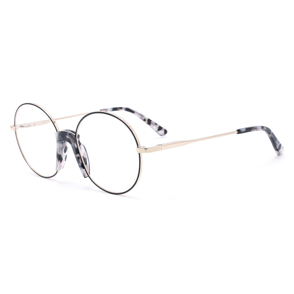 2022 Trendy Round Unisex Optical Frames Glasses With Saddle Nose Pads