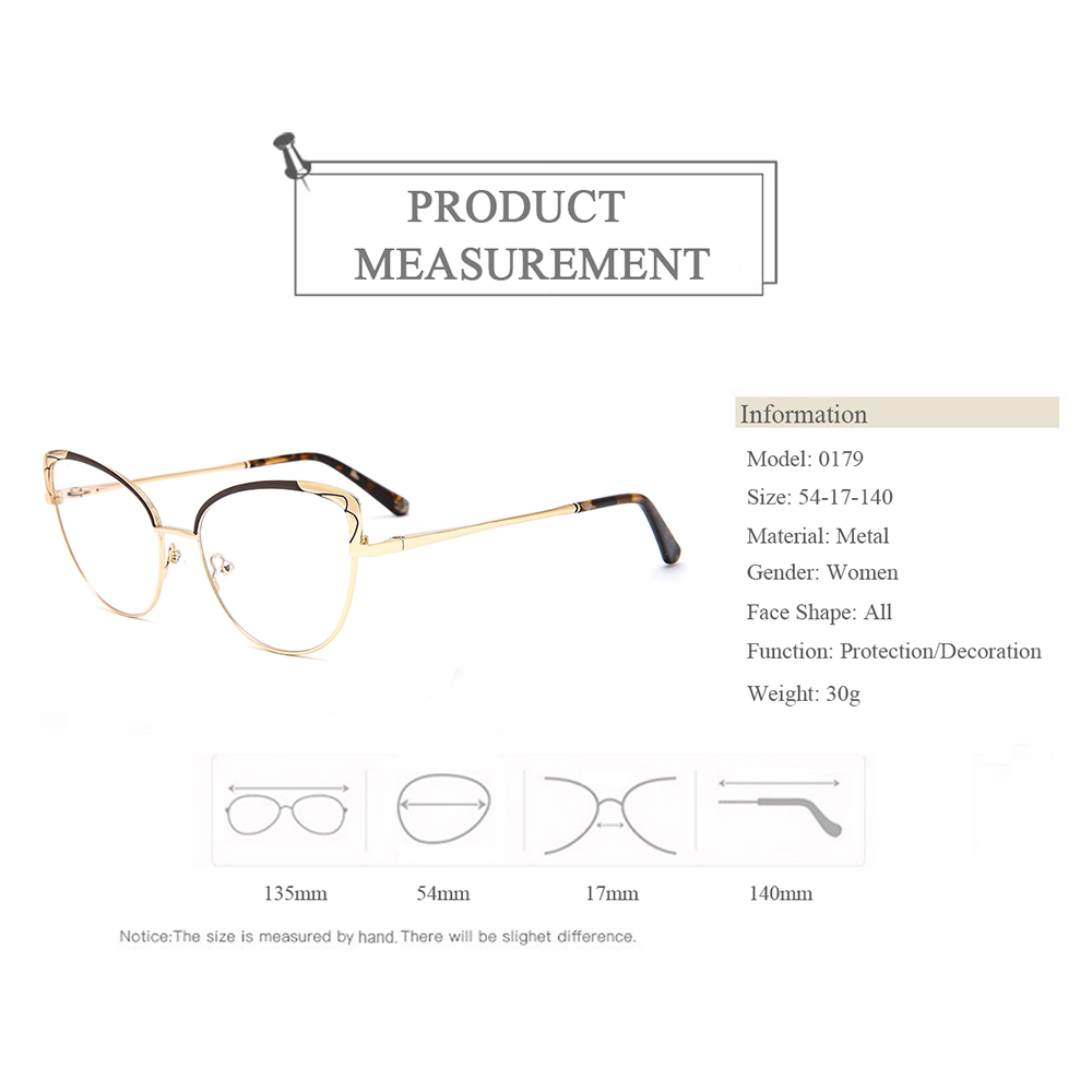 0179 2022 New Design Women Cat Eye Butterfly Optical Eyeglasses Frames Chiese Wholesale