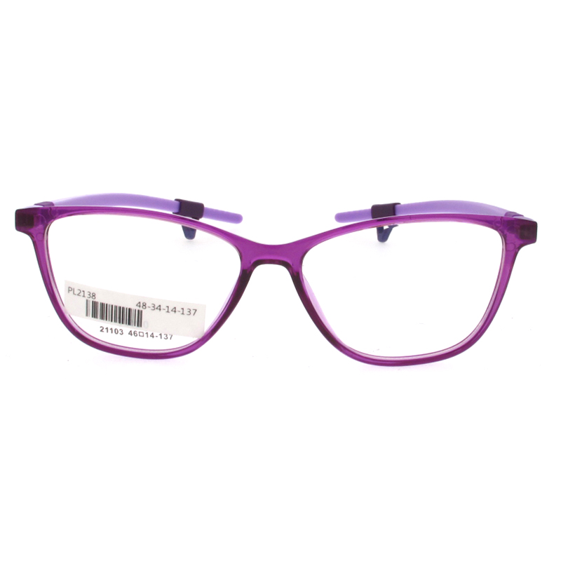 PL2138 OEM China TR90 Supplier High Quality Classical Kids Eyeglasses Optical Frames