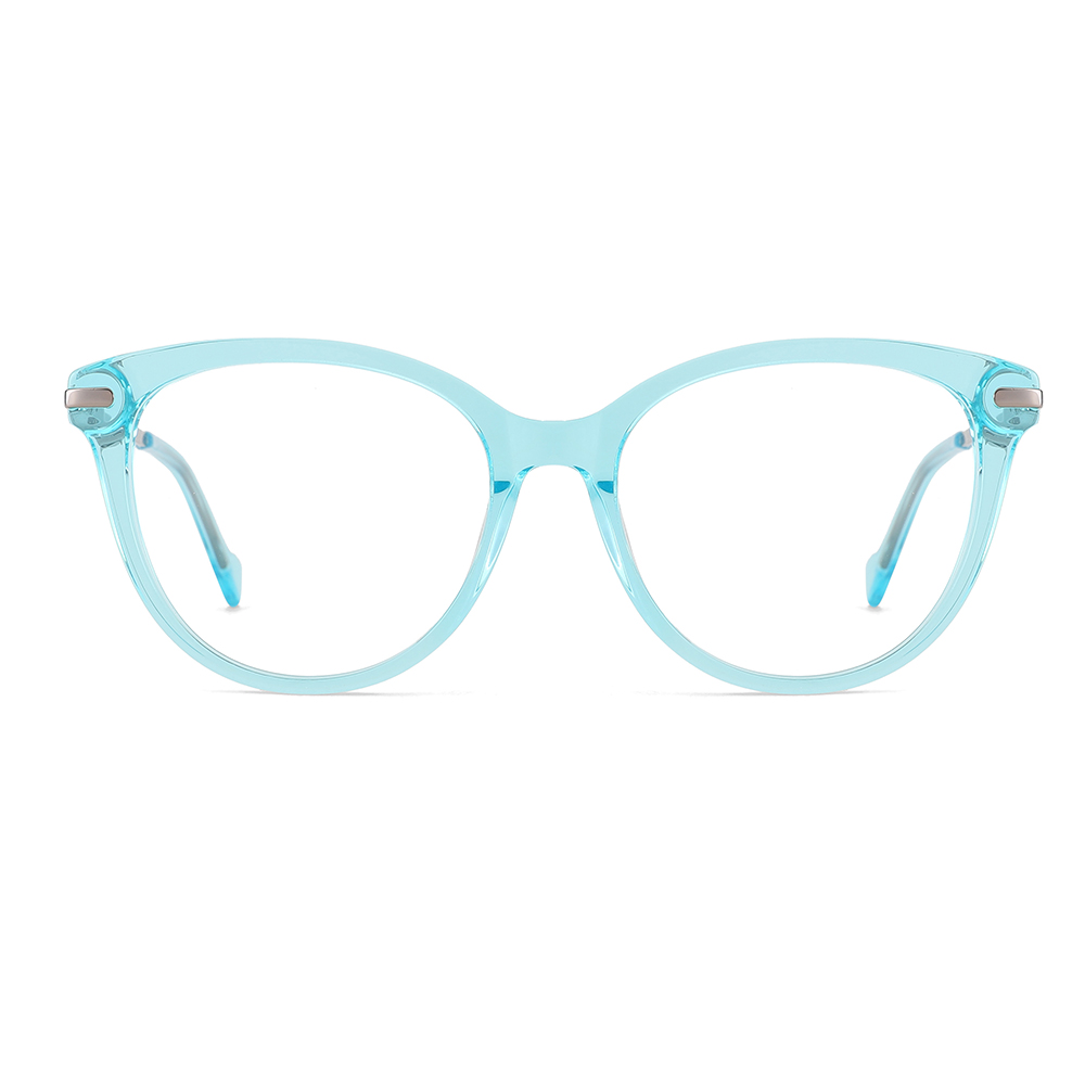 YC-22101 Trendy Clear Optical Glasses Prescription Frames With One Piece Temple