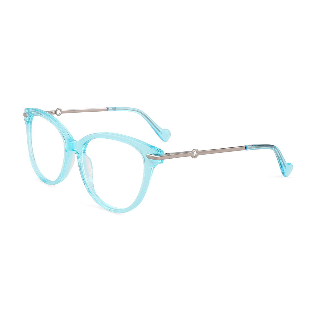 YC-22101 Trendy Clear Optical Glasses Prescription Frames With One Piece Temple