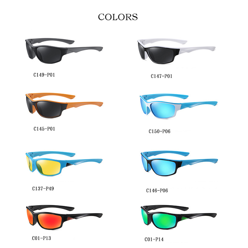 TR Full Frame Sports Sunglasses for Men Outdoor Cycling Glasses 3329 Dazzling Polarized Lens Sunglasses