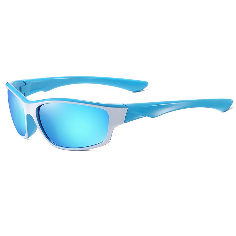 TR Full Frame Sports Sunglasses for Men Outdoor Cycling Glasses 3329 Dazzling Polarized Lens Sunglasses