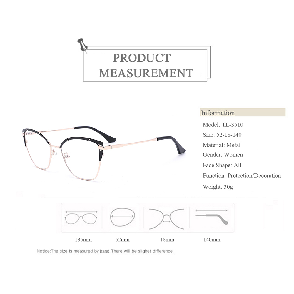 TL-3510 2022 New Trendy Stainless Steel Optical Spectacle Glasses Frames Made In China