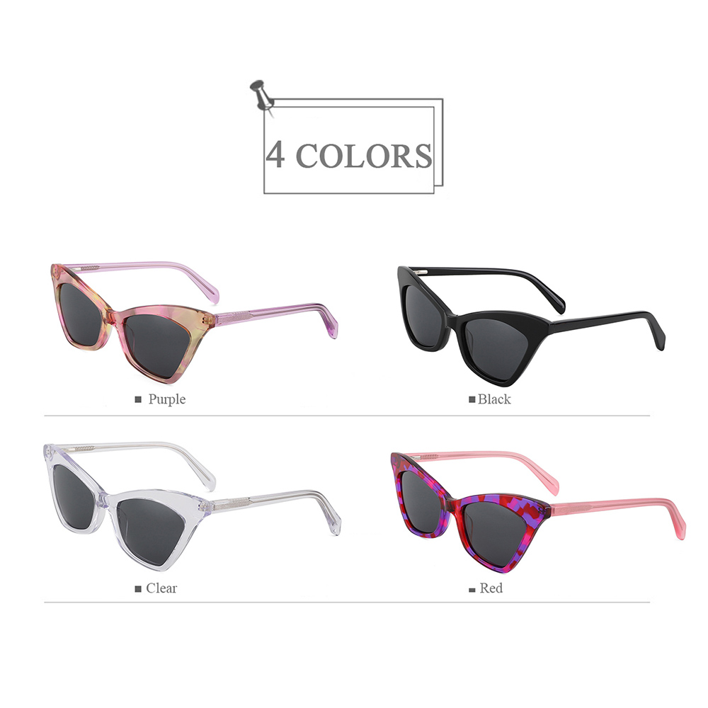 YC-39036-1 Stylish Newest Design Women Acetate Polarized Sunglasses