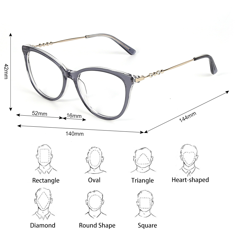 1.56 S V Prescription Glasses Anti-Blue Light Myopia Full Frames Male Fashion Style Eyeglasses