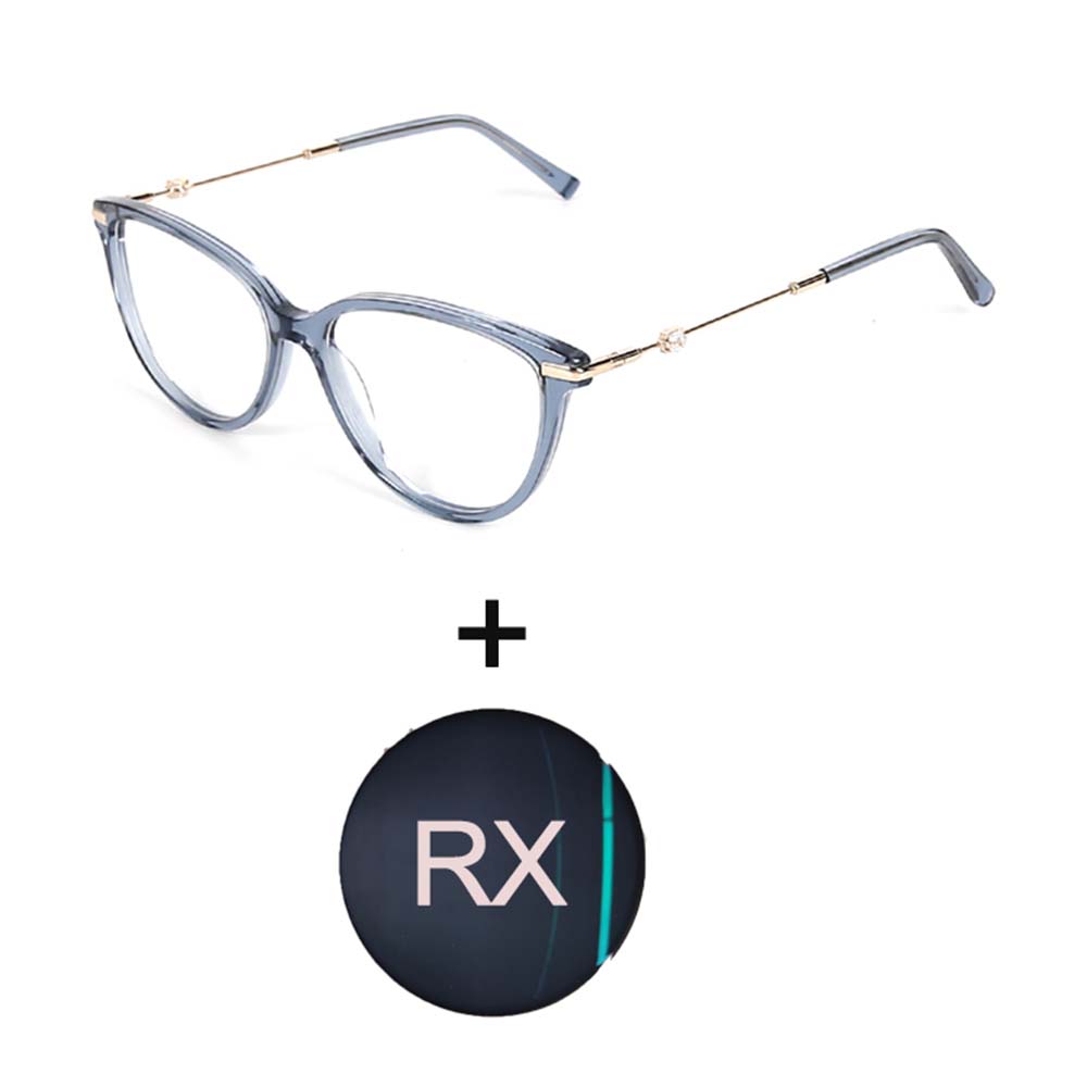 Women Men Fashion Acetate RX Lens Optical Glasses Customize Power Prescription Eyeglasses