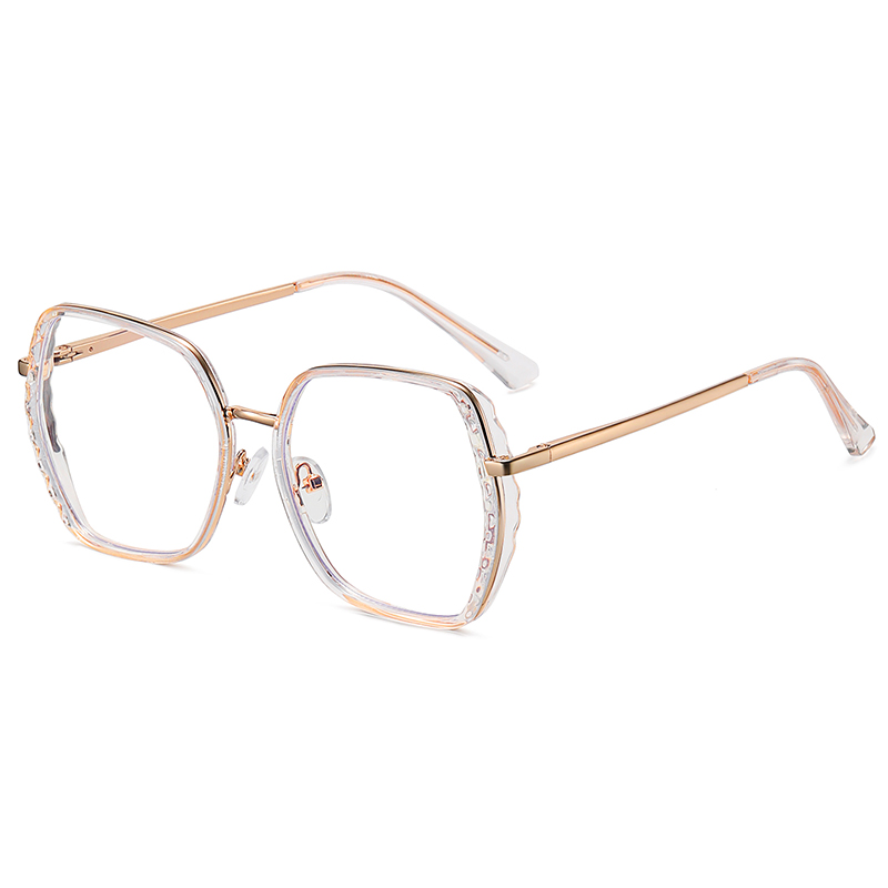 TR90 Women Oversized Anti Blue Light Glasses