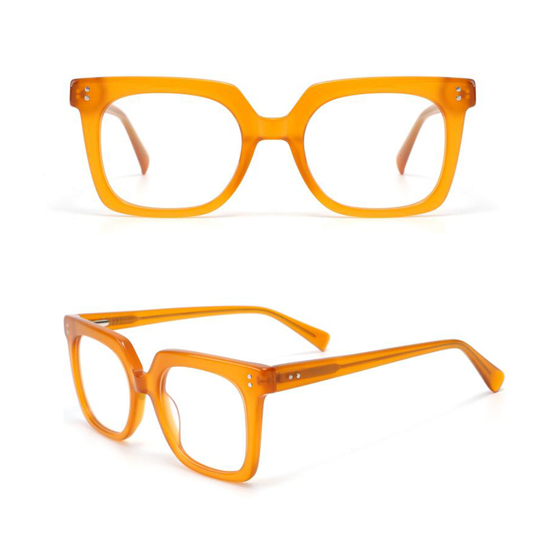 HC-16002 Square Oversize Custom Logo Acetate Optical Glasses 