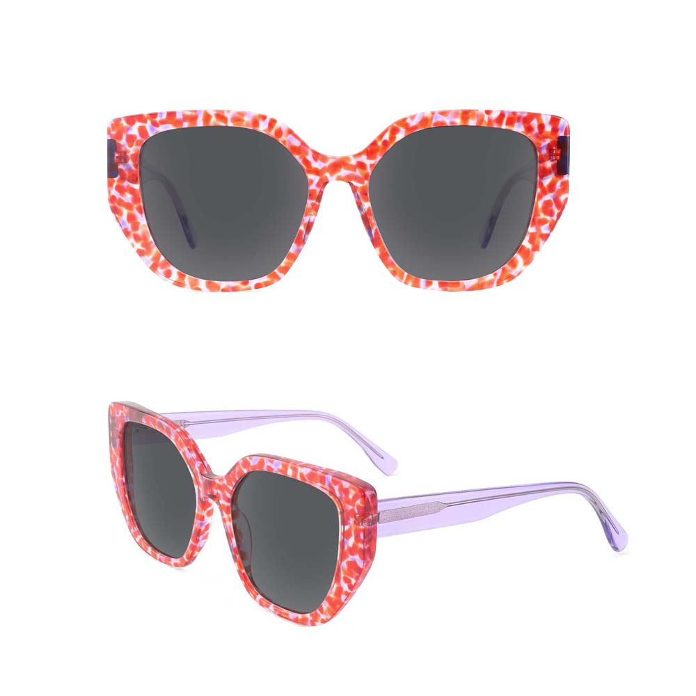 YC-31091-1 Acetate Designer Sunglasses Frame Women