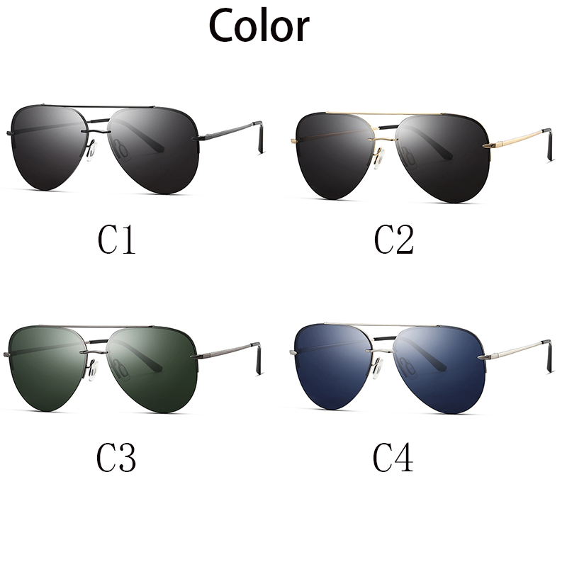7153 Custom Polarized Luxury Metal Men's Sunglasses 