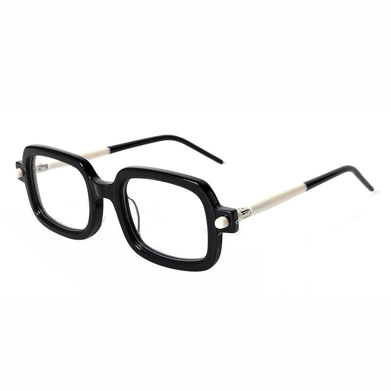 DHD001 Newest High-End Retro Square Acetate Frame Trendy Fashion Men Eyewaer 2022