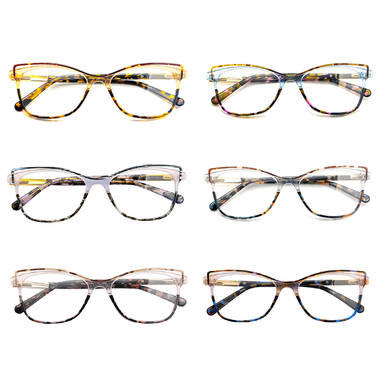 MK-2175 Newest Women Custom Acetate Optical Eye Glasses Frames 2022