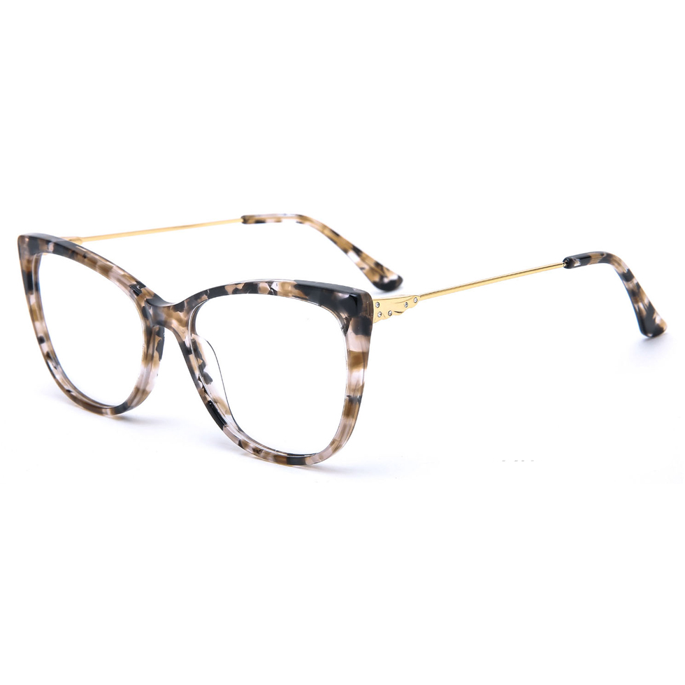 D8051 Metal Decoration Eyeglasses Mixed Material China Factory