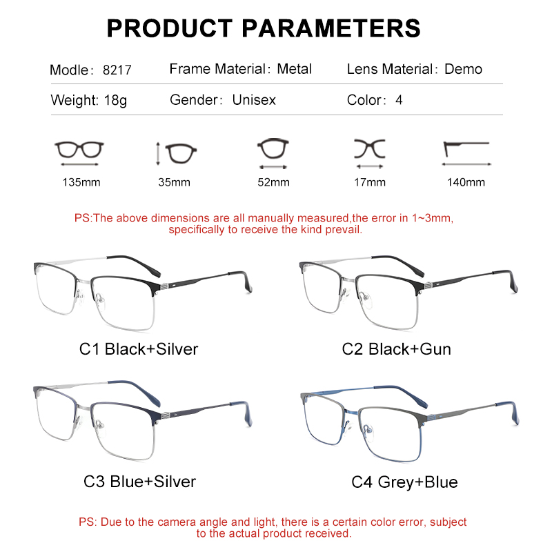 Best Quality Eyeglass Frames Classical Optical Frame Metal Spectacles Frames Eyewear 2022