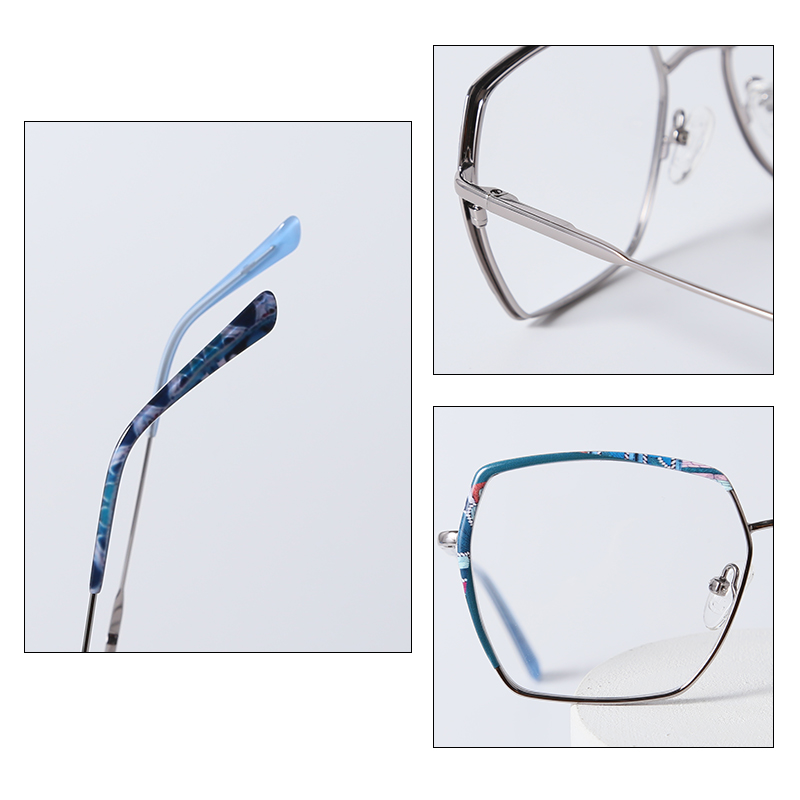 2022 New Stylish Design Eyewear Oversize Square Frame Custom Glasses 