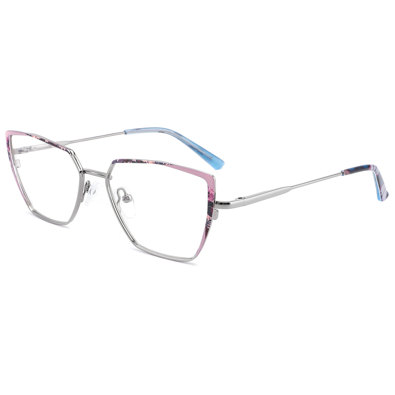 Vintage Irregular Women Men Metal Optical Eyeglasses Frames 8259