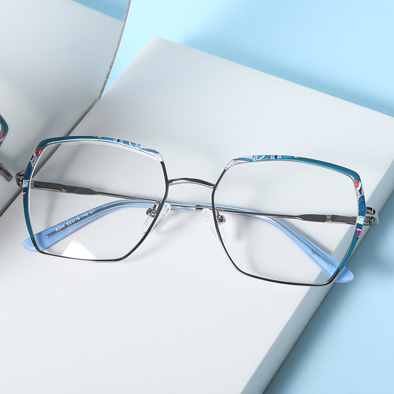 New Stylish Custom Design Eyewear Oversize Square Frame Glasses 2022