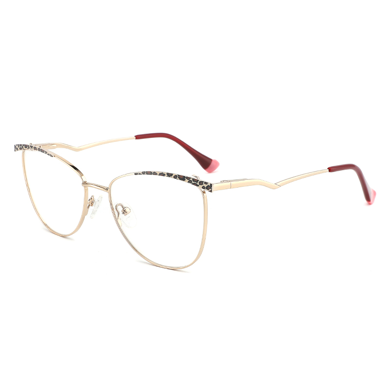 WMC-8304Spectacle Cat Eye Metal Eyeglasses Frames Optical Glasses 2022