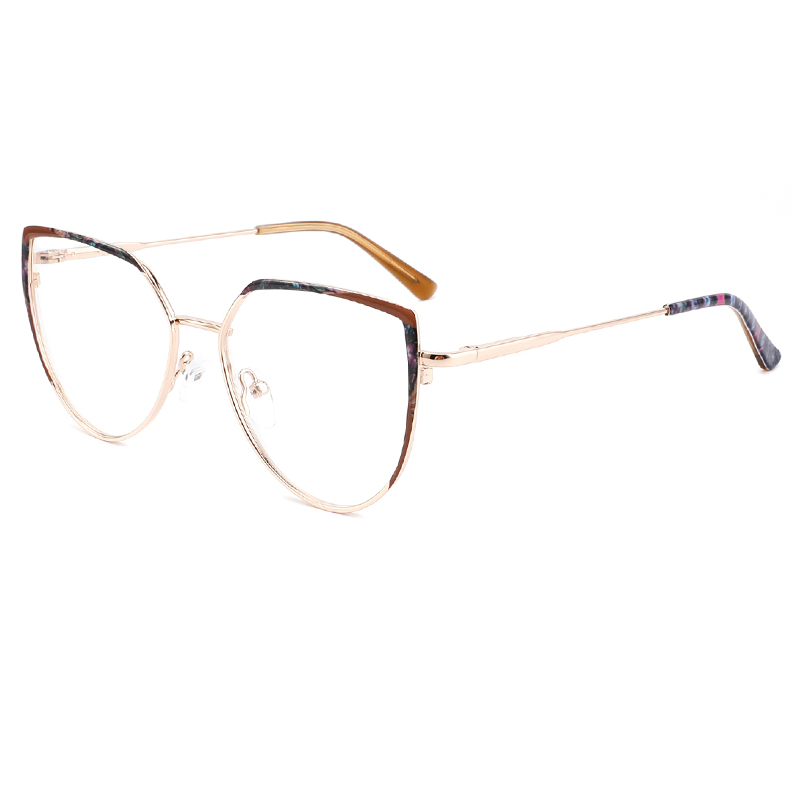 8258 New Fashion Custom Logo Woman Metal Optical Frame