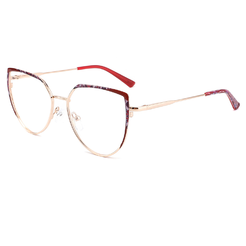 8258 New Fashion Custom Logo Woman Metal Optical Frame