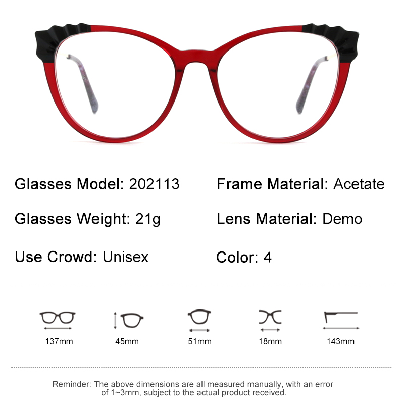 MK202113 Spectacle Vintage Eye Glasses China Supplier