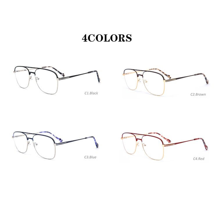 Vintage Gold Metal Frame Eyeglasses Retro Square Optical Lens Eyewear Clear Lens Glasses 2022