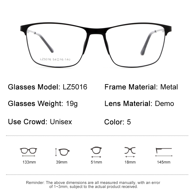 LZ5016 Optics Fashion Square Eyeglasses China Supplier