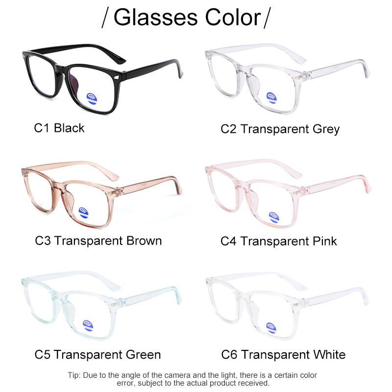 TR 90 Optical Frames Transparent Colour Eye Glasses Frames anti blue TR017