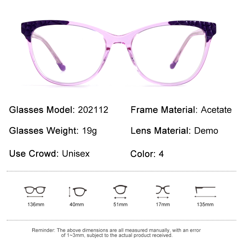 Wholesale Price Optical Eyeglasses Men Female Vintage Acetate Frames Eyewear