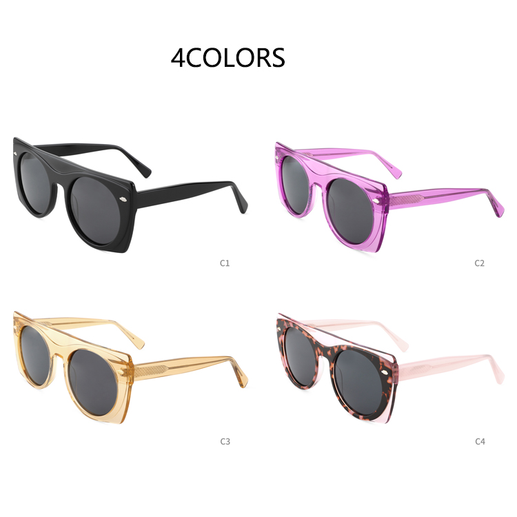 Retro Polarized Man Sunglasses Square Acetate Frame Anti UV400 Outdoor Women Sunglasses