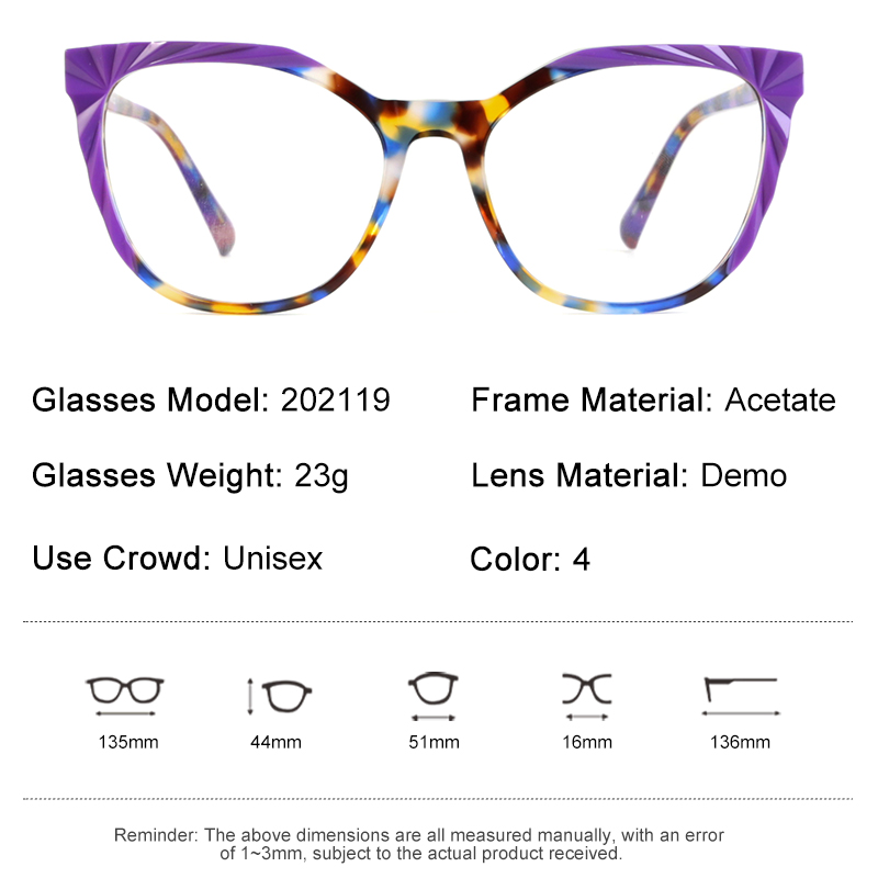 New design custom logo fashion prescription computer acetate optical glasses eyewear