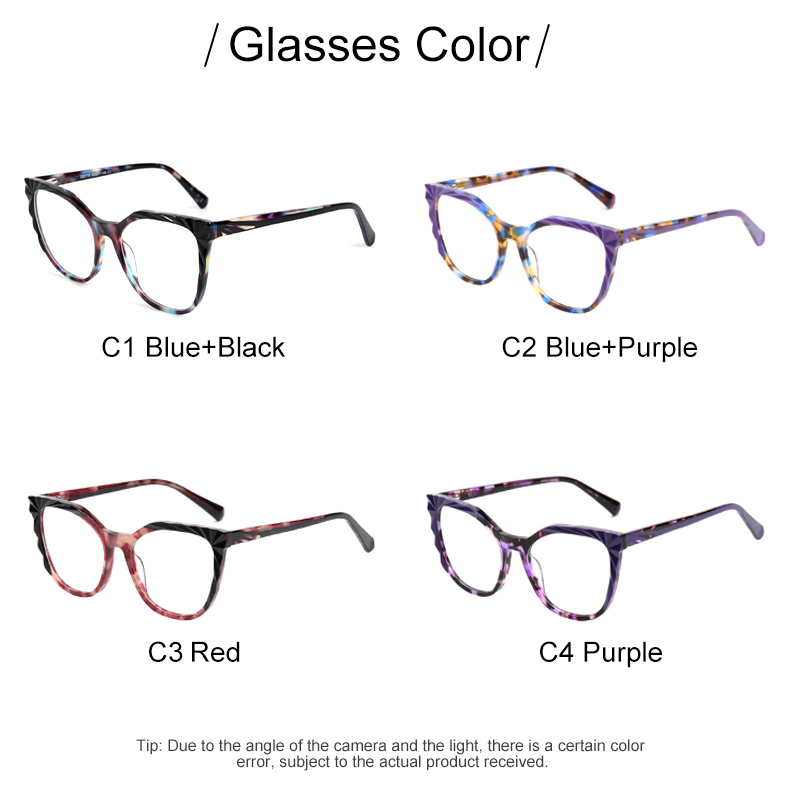 New design custom logo fashion prescription computer acetate optical glasses eyewear