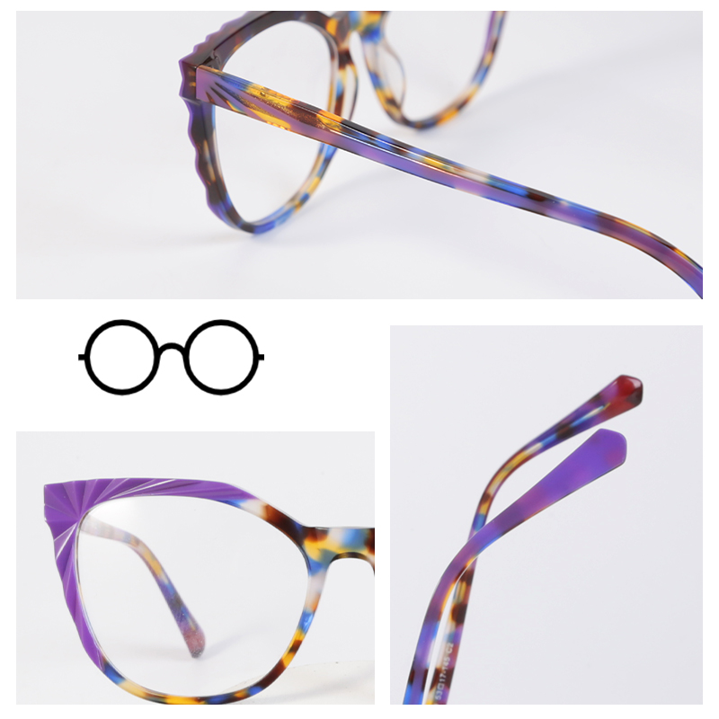 New design custom logo fashion prescription computer acetate optical glasses eyewear