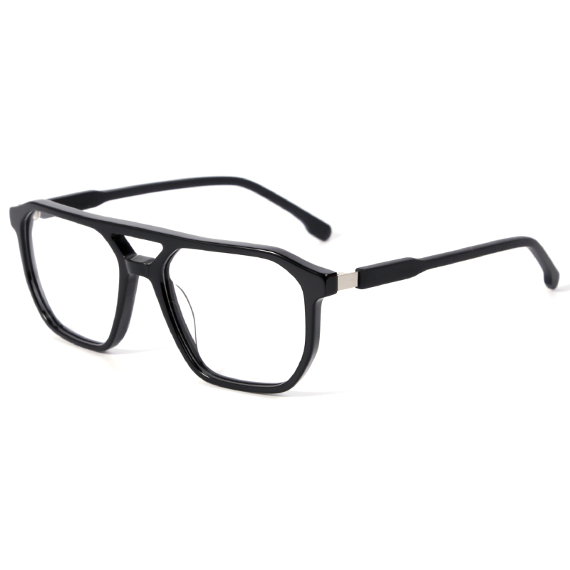 New Acetate Glasses Frames Men Women Brand Designer Double Bridge Optical Eyeglasses