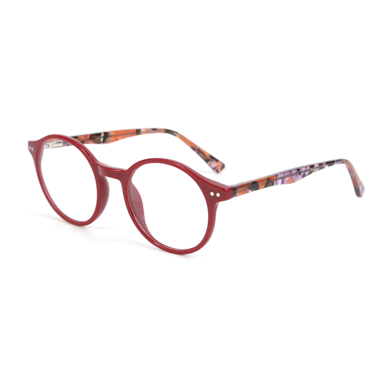 LS8001 Acetate Round Small Eyeglasses Frames Made In China