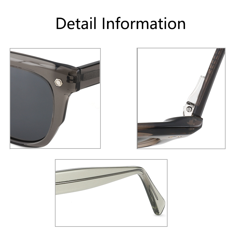 2022 High Quality Thick Crystal Acetate Square Sunglasses Women Driving Glasses Men