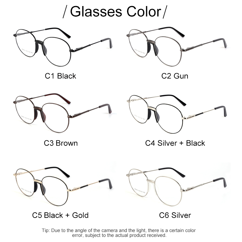 Ready Stock Round Square Mixed Metal Big Shape Frame Mixing Optical Eyeglass Eye Glasses LZ15002