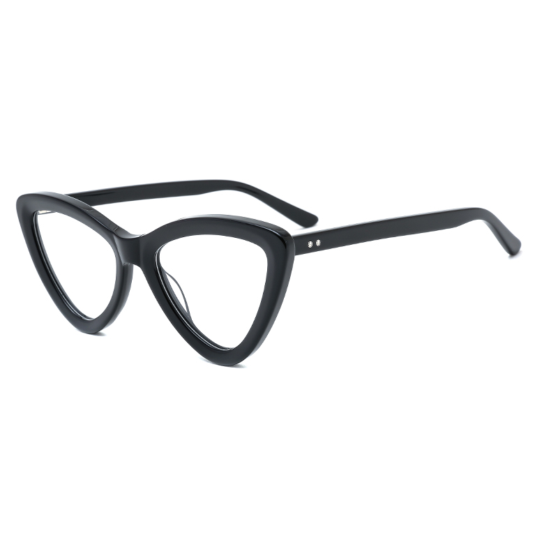 JS-60030 Best Grade Triangular Cat Eye Acetate Optical Glasses