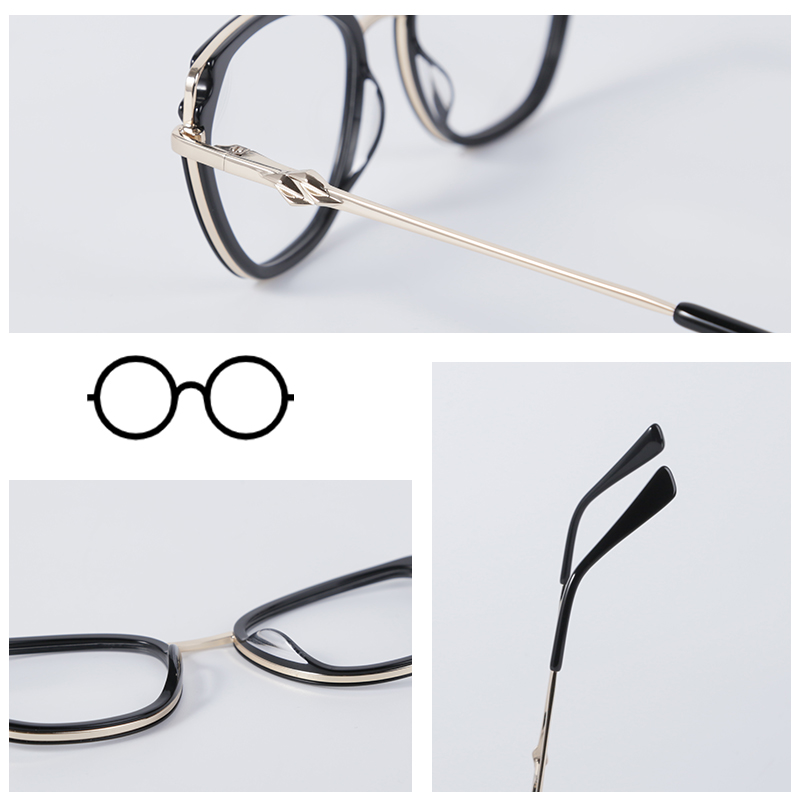 hot sale factory price wholesale manufacturers acetate with metal optical glasses frames MB1034