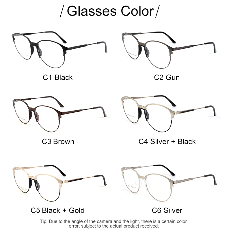 metal women men eyeglasses optical glasses frames LZ5006