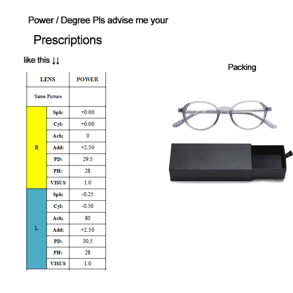  RX lenses Prescription Eyeglasses