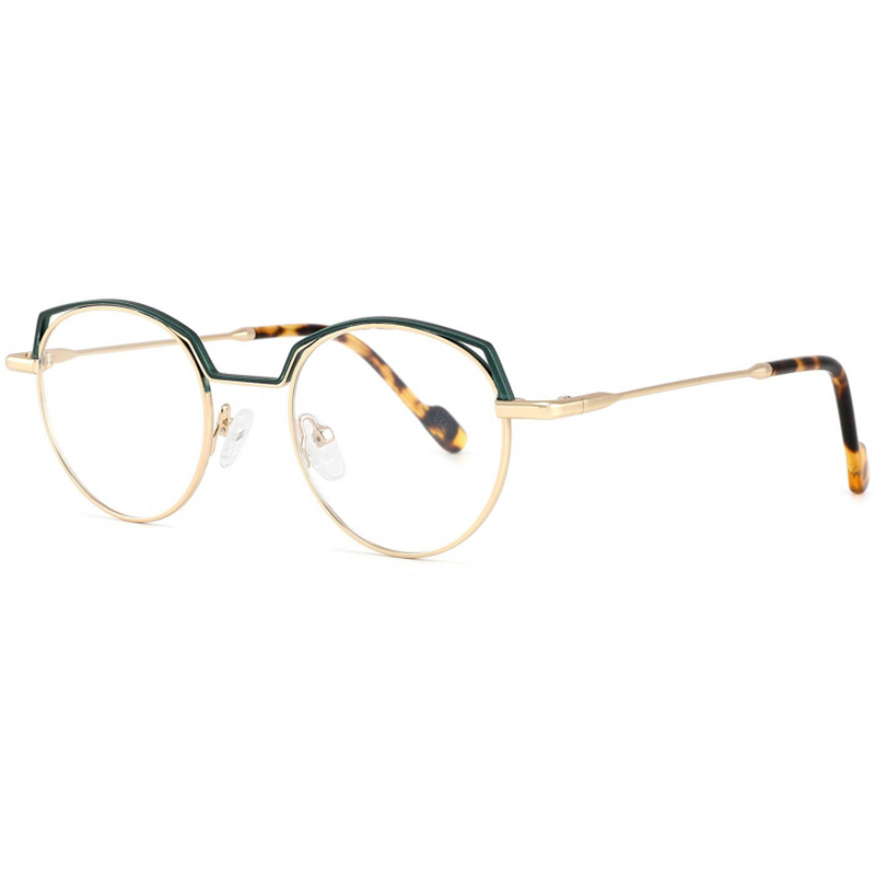 LG-9137  Custom Logo Special Design Metal Spectacle Eyeglasses Frames Optical Glasses 