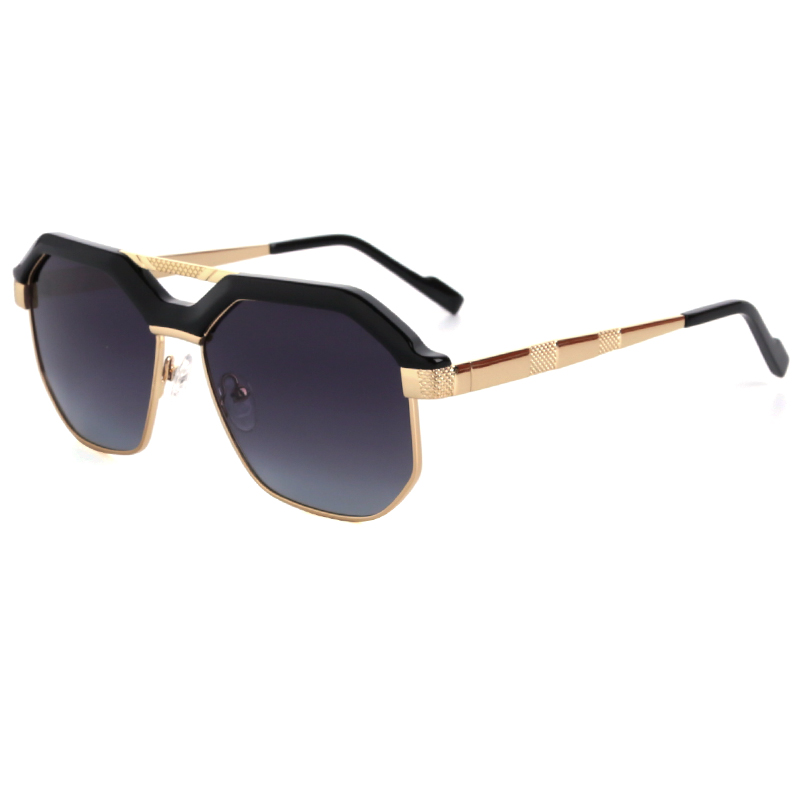 2022 Polarized Sunglasses Men Classic Brand SquareTrendy Woman High Quality Metal Sunglasses