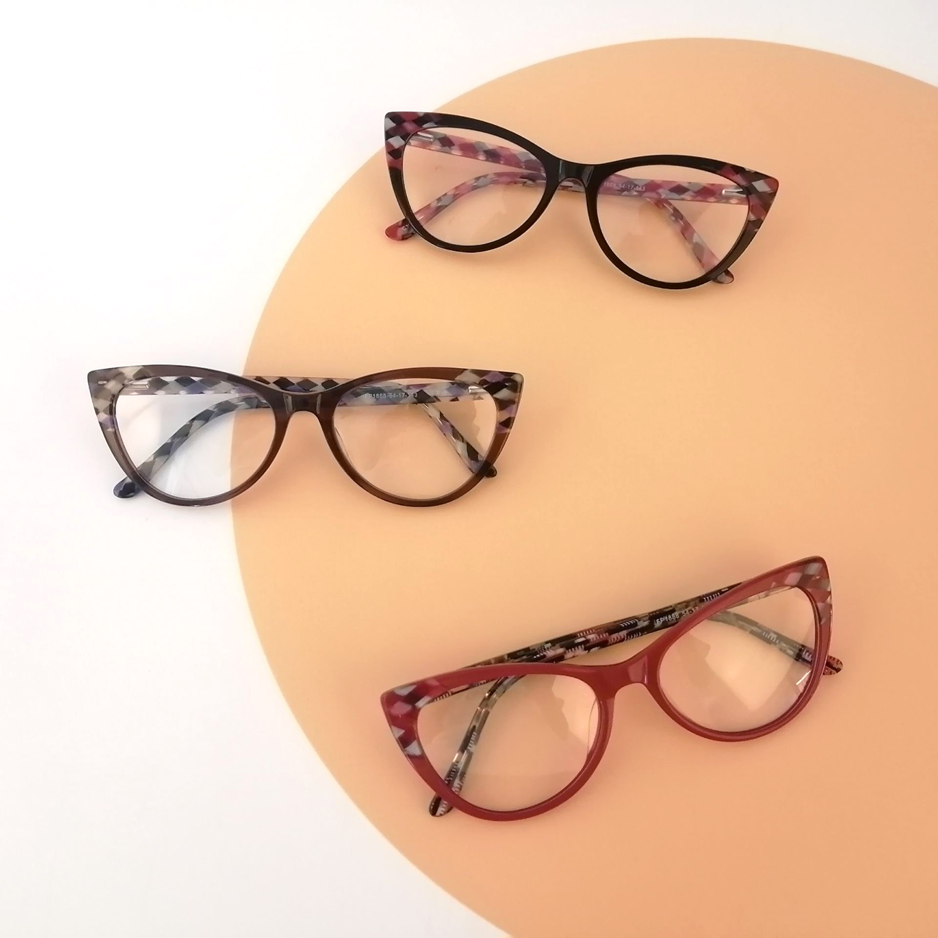 fashion acetate cat eye glasses frames women