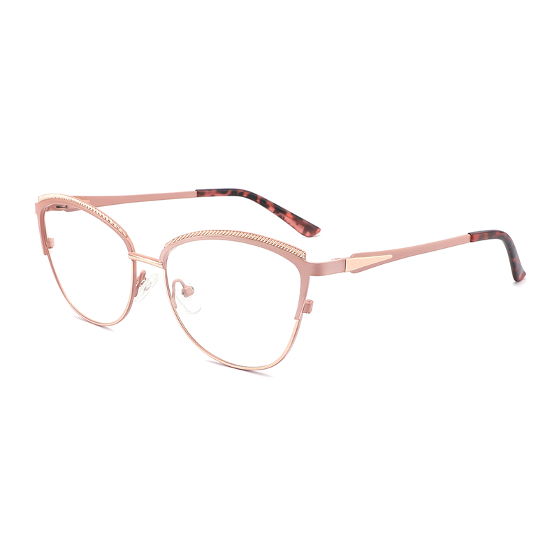 NSV6909 Luxury Special Design Cat Eye Metal Optical Glasses 