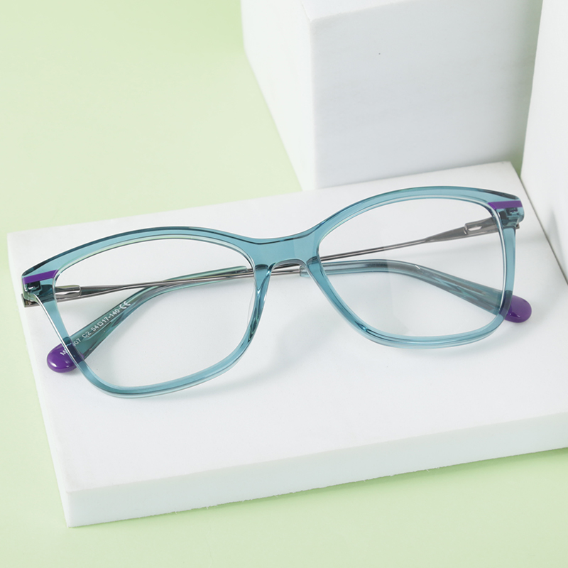 Acetate Cat Eye Glasses Woman Fashion Retro Brand Optical Eyeglasses Frames Female