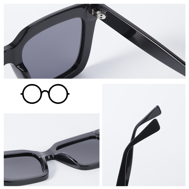 Oversized Frame Polarized Brand Design Acetate Frame Luxury Women Sun Glasses 2022